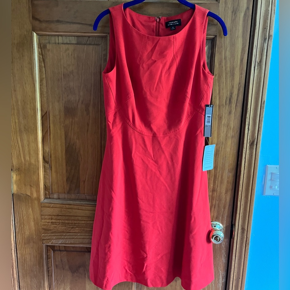 New! Tahari ASL red dress